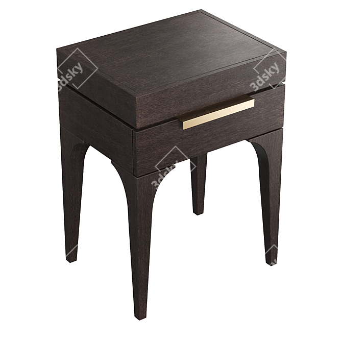 Modern Dantone Bedside Table 3D model image 2