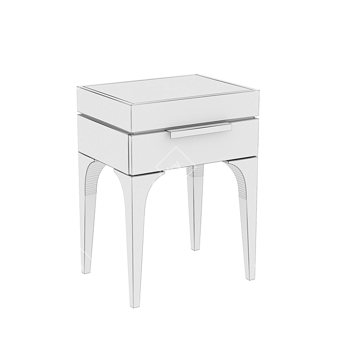 Modern Dantone Bedside Table 3D model image 3