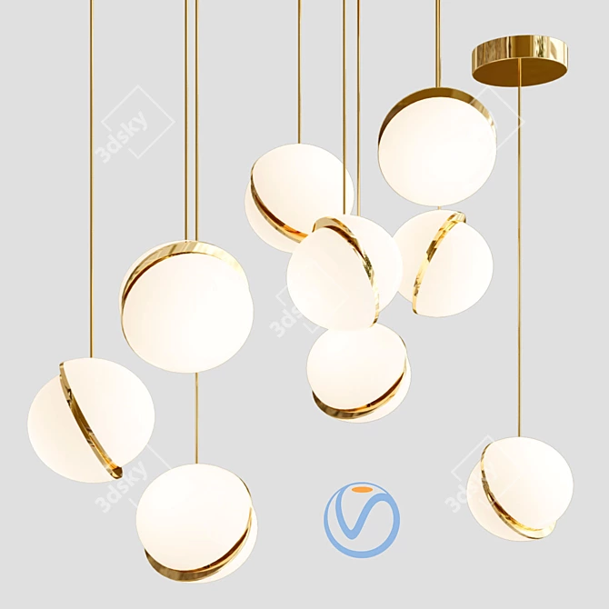 Lee Broom Crescent Pendant Light 3D model image 1