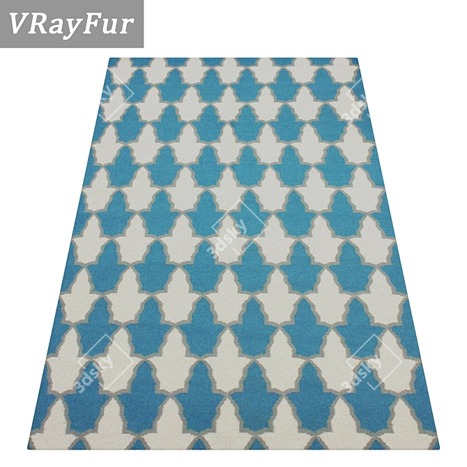 Luxury Rug Set for Stunning Renders 3D model image 2