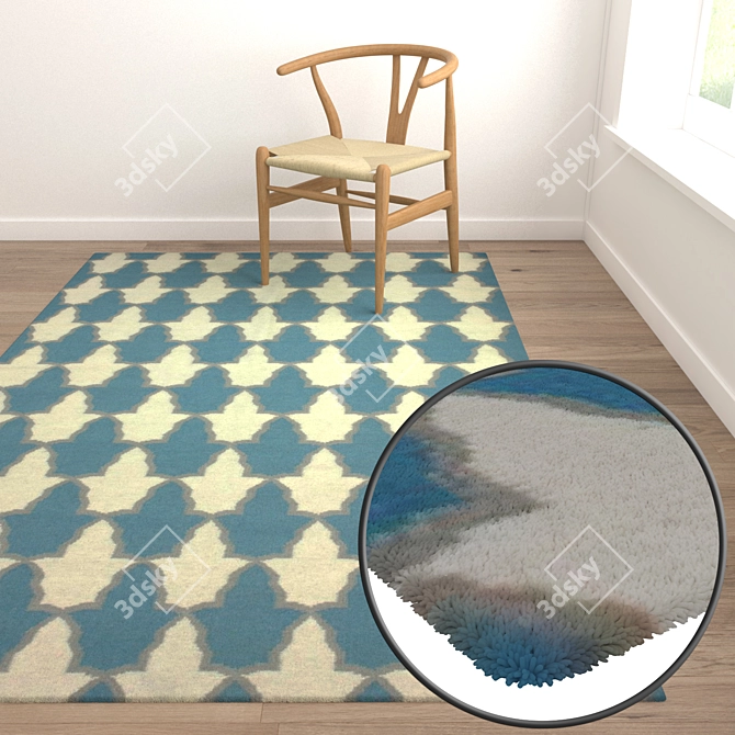 Luxury Rug Set for Stunning Renders 3D model image 5