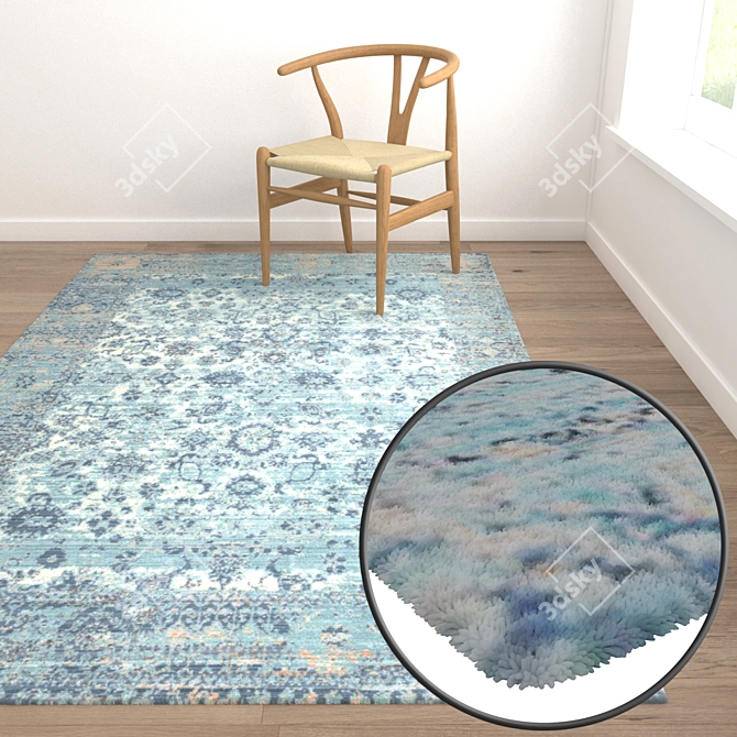 Versatile High-Quality Carpet Set 3D model image 5