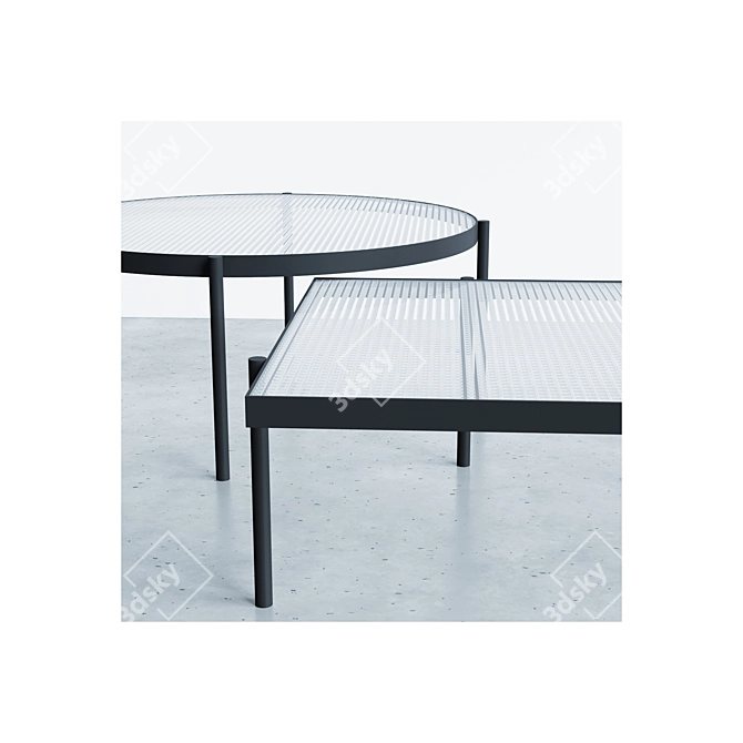 Versatile Tab Coffee Table - Stylish & Functional 3D model image 4