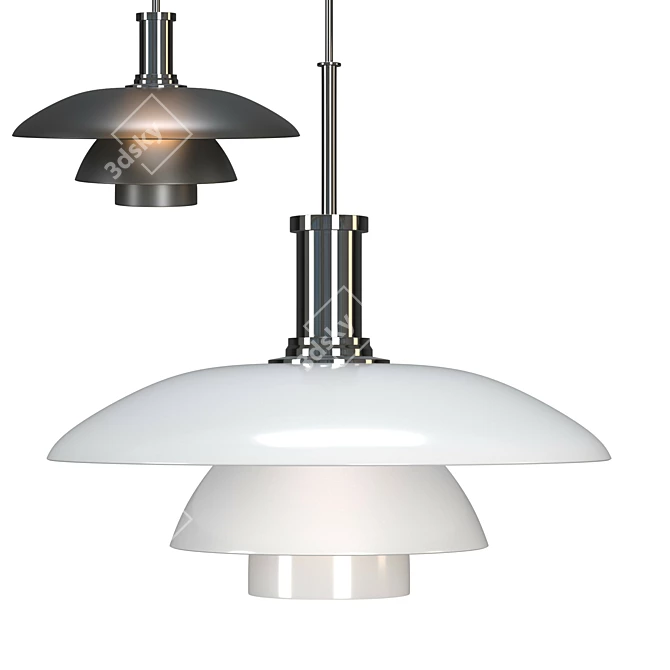 Elegant PH 4½-4 Pendant Light 3D model image 2