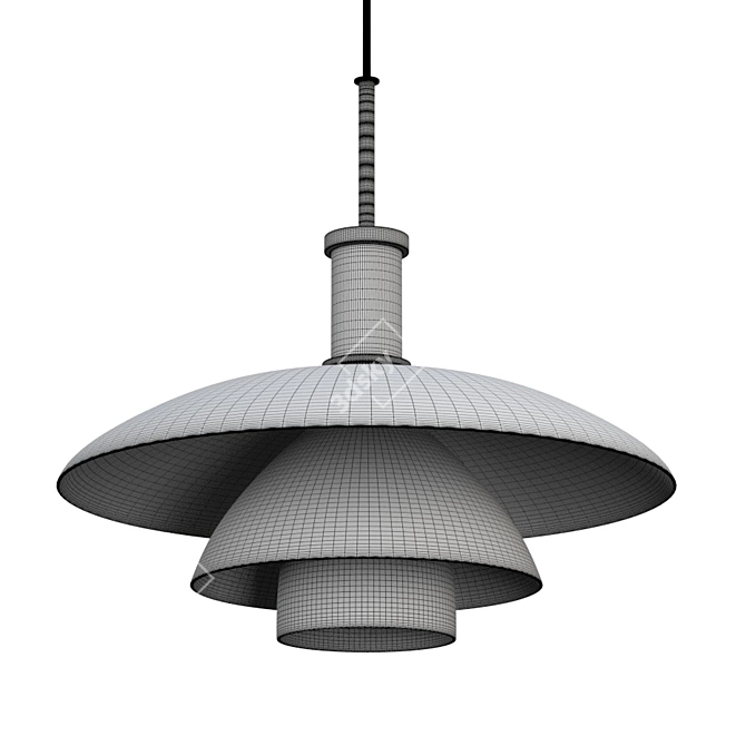 Elegant PH 4½-4 Pendant Light 3D model image 5