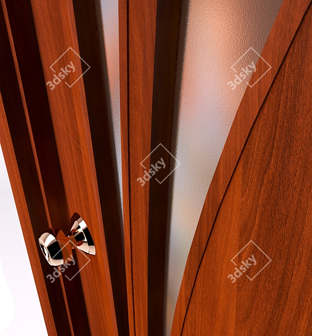 PBR Interroom Door with Glossiness 3D model image 3