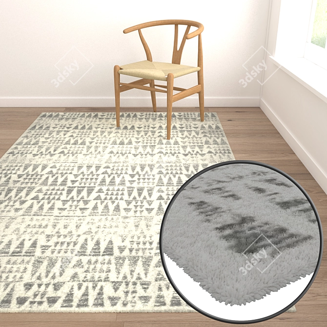 High-Quality Carpet Set 3D model image 5