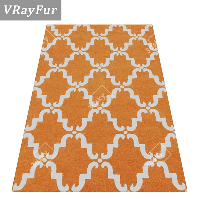 Luxury Carpet Set: High-Quality Textures - 3 Variants 3D model image 2