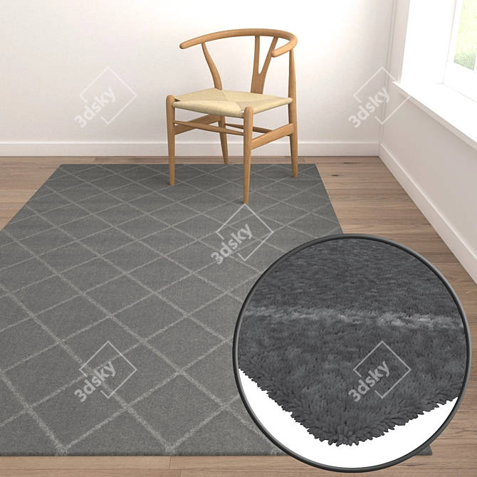 Luxury Carpet Set 3D 3D model image 5