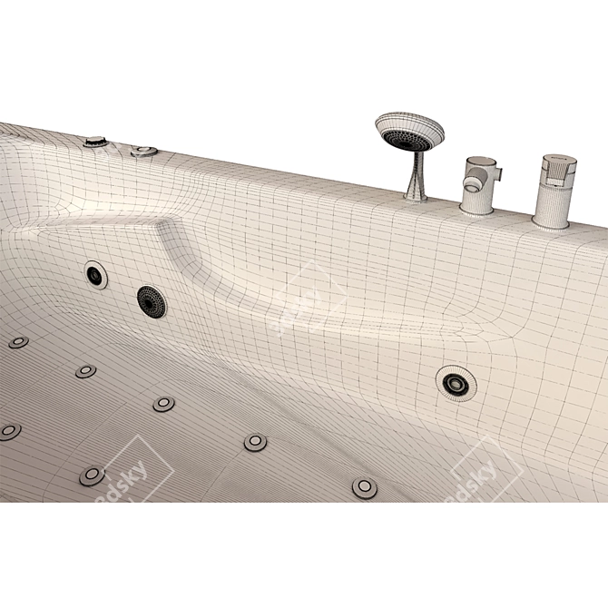 Ultra-Lux Ariana Bathtub 3D model image 5