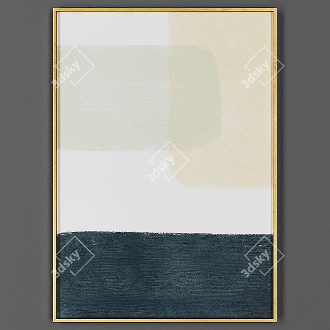 Elegant Picture Frame: 00045-43 3D model image 1