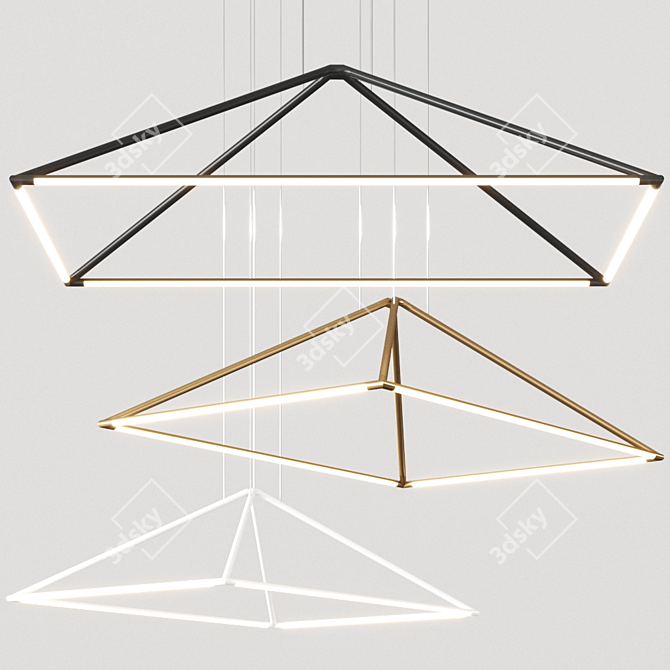 Tubs Pendant: Stylish Spanish Pendant Lamp 3D model image 1