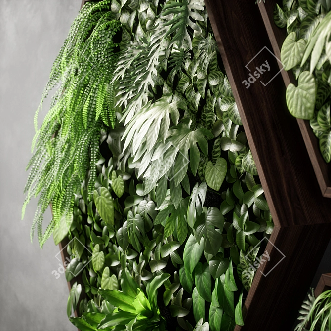 Versatile Vertical Garden 11 - Modern, UV Mapped Design 3D model image 2