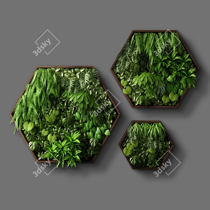 Versatile Vertical Garden 11 - Modern, UV Mapped Design 3D model image 8