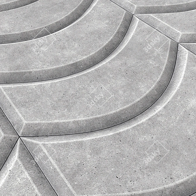 Flagstone Paving: Smooth, Seamless, High-Quality 3D model image 4