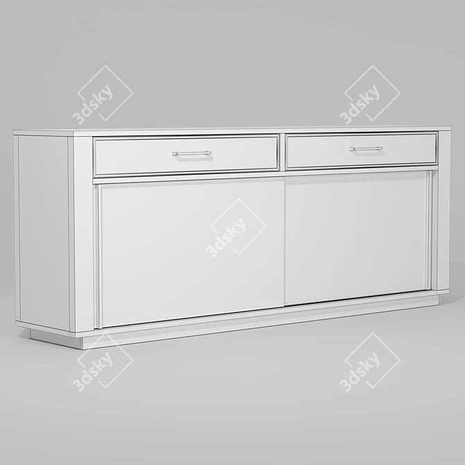 Natural Line Buffet: Sleek Design, Perfect for Any Space 3D model image 3