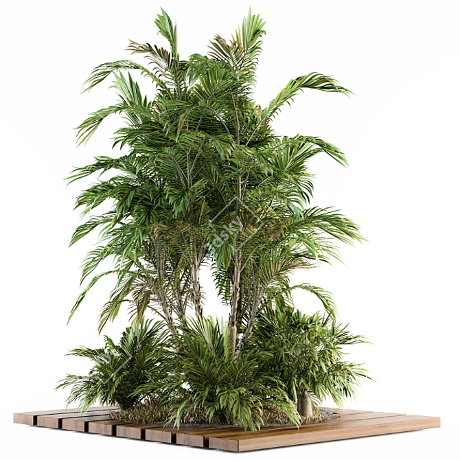 Tropical Oasis Garden Set 3D model image 2