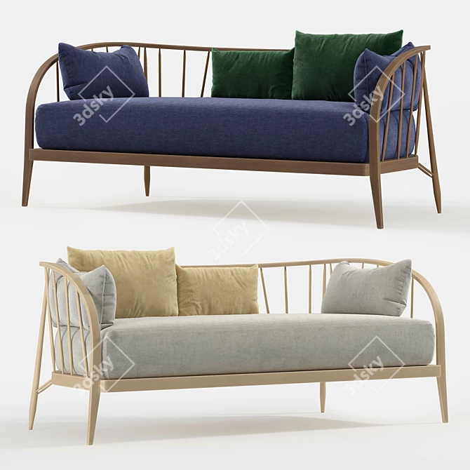 Pantoufle Ercol Nest Sofa 3D model image 1