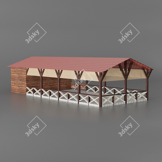 Urban Loft Street Cafe 3D model image 5