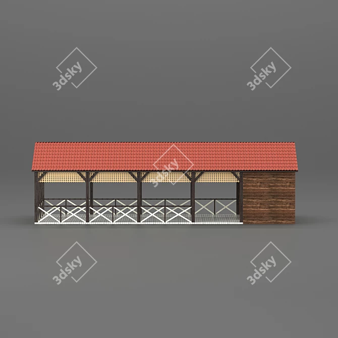 Urban Loft Street Cafe 3D model image 9