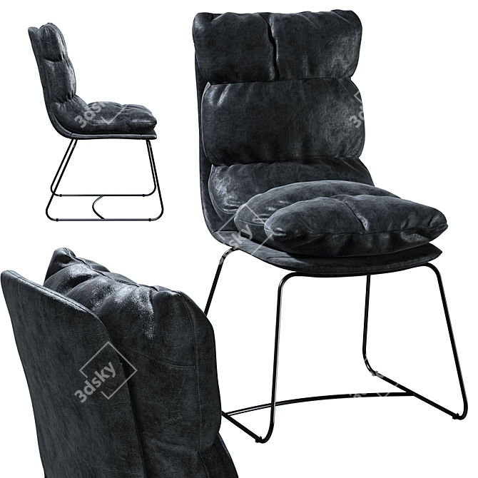 Modern Loft Chair: Stylish and Comfortable 3D model image 1