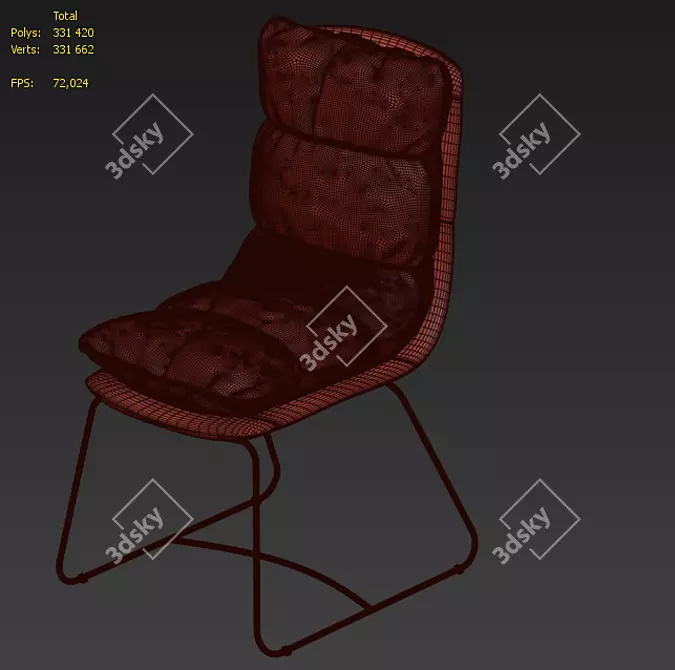 Modern Loft Chair: Stylish and Comfortable 3D model image 4