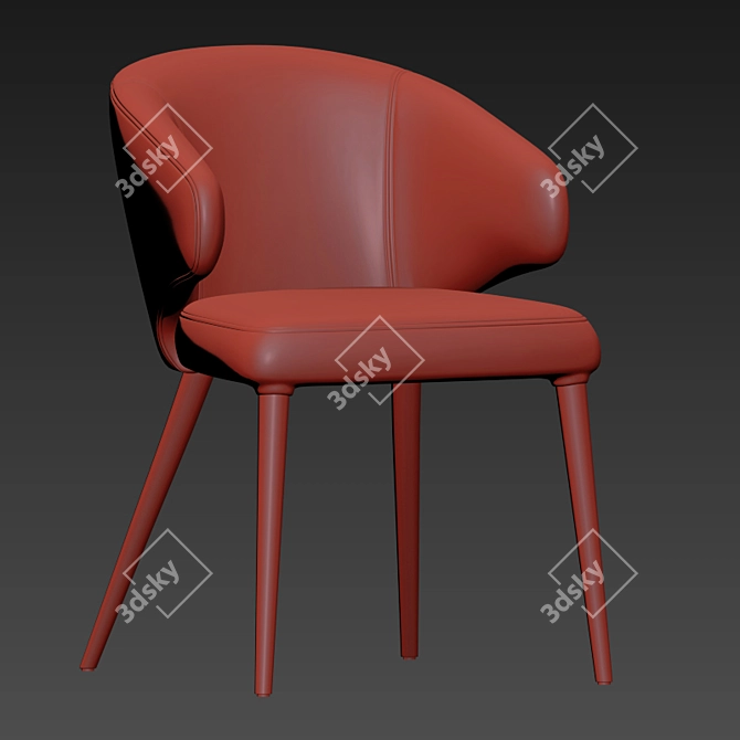 Elevate Your Space with George Oliver's Cia Armchair 3D model image 5