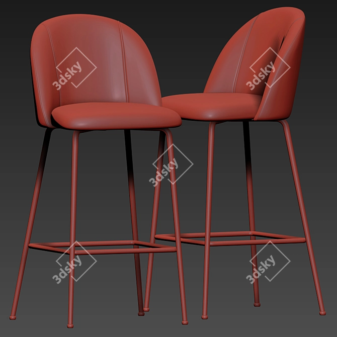 Mystere Modern Bar Stool 3D model image 3