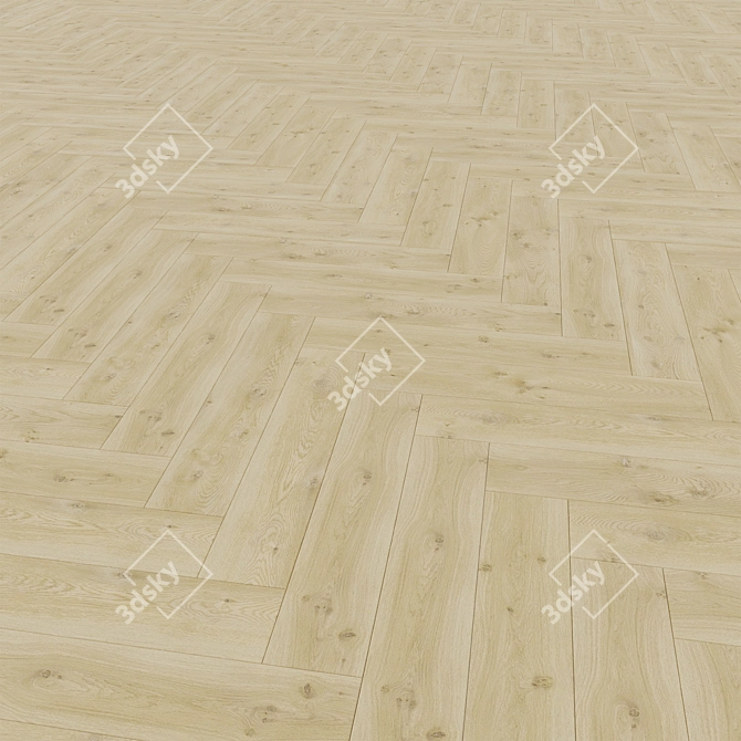 62 Modern Nature Oak Pergo: Versatile Layouts, High-quality Texture 3D model image 2