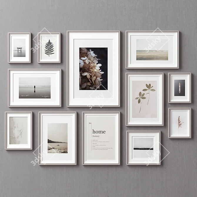 Versatile Picture Frames Set 3D model image 4