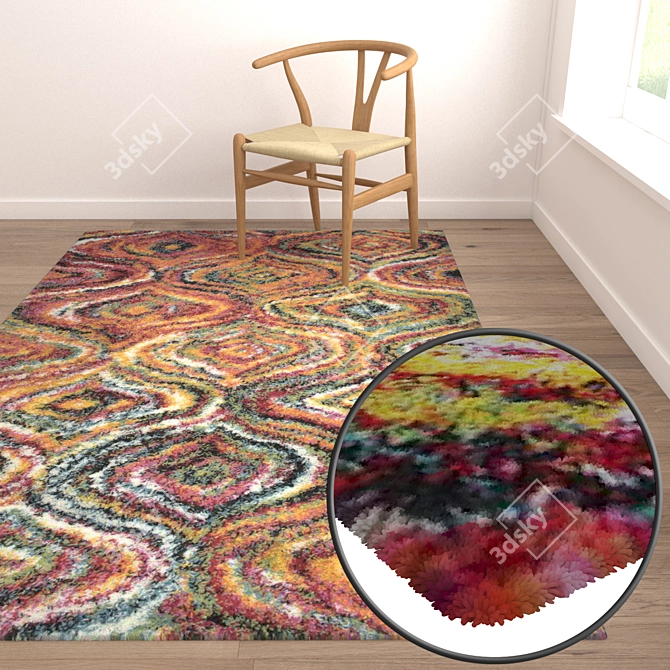 High-Quality Carpet Set 3D model image 5