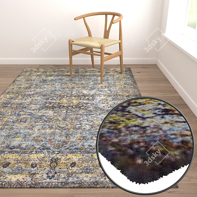 Premium Quality Carpet Set 3D model image 5