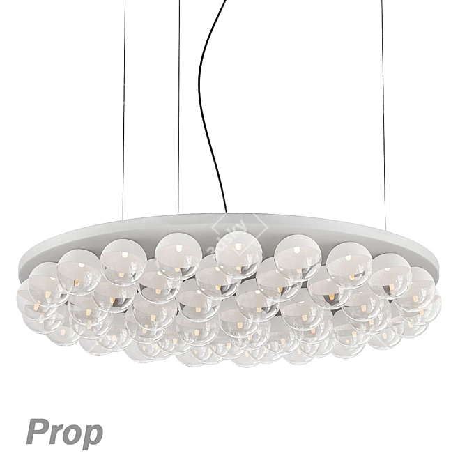 Elegant Chandelier Set303 3D model image 5