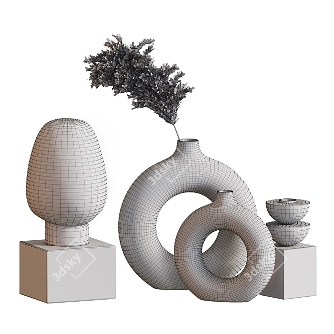 Dazzling Decor Set 3D model image 5