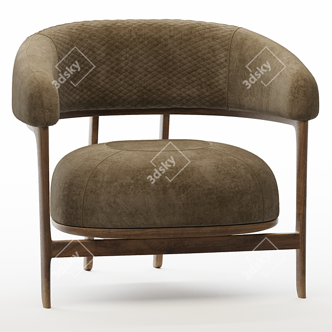Elevate Your Space: 1290 Armchair 3D model image 5