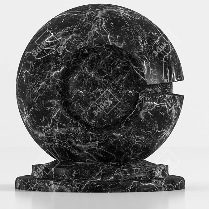 Elegant Marble Slab 3D model image 8