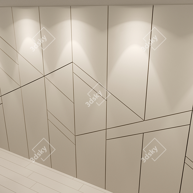 Modern Izgolovie 19 Panel 3D model image 5