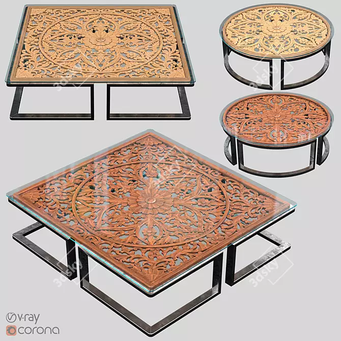 Elegant Table Ornament - Vol. 03 3D model image 1