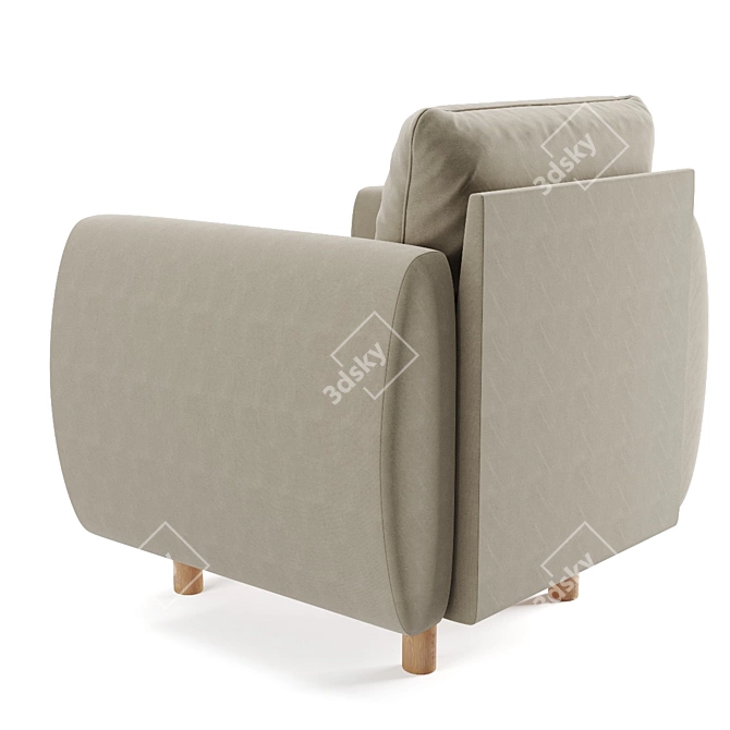 Comfortable GRUNNARP Armchair 3D model image 2