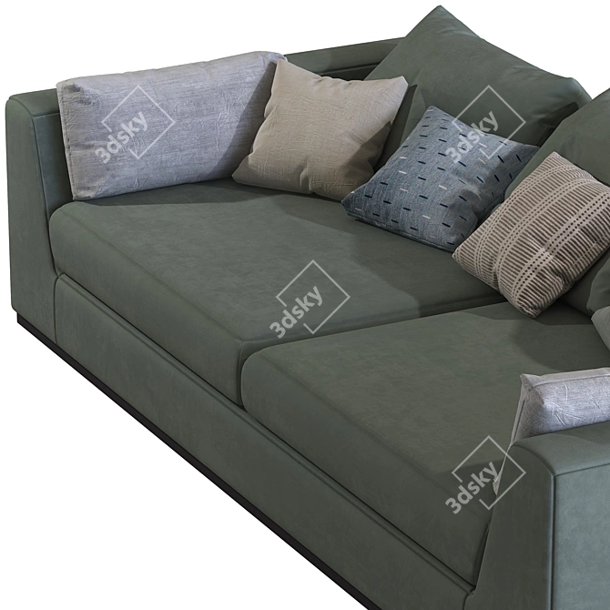 Modern Comfort: Benny Praddy Sofa 3D model image 3