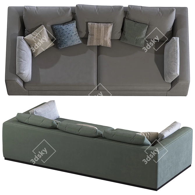 Modern Comfort: Benny Praddy Sofa 3D model image 5