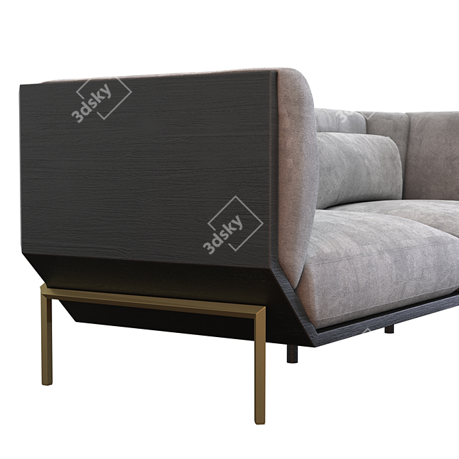 Prism Shake Sofa: Modern Elegance. 3D model image 2