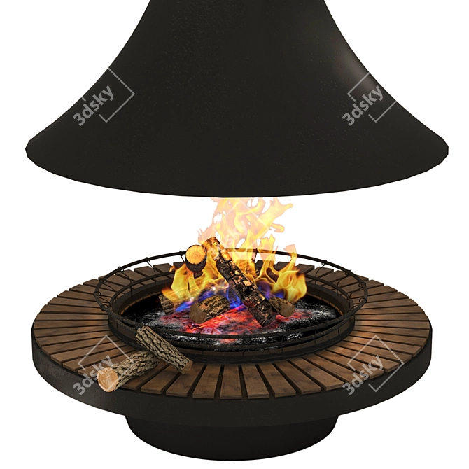 2014 Fireplace: V-Ray+Corona Render 3D model image 2