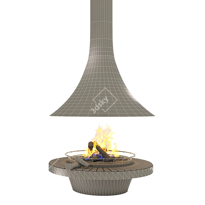 2014 Fireplace: V-Ray+Corona Render 3D model image 6