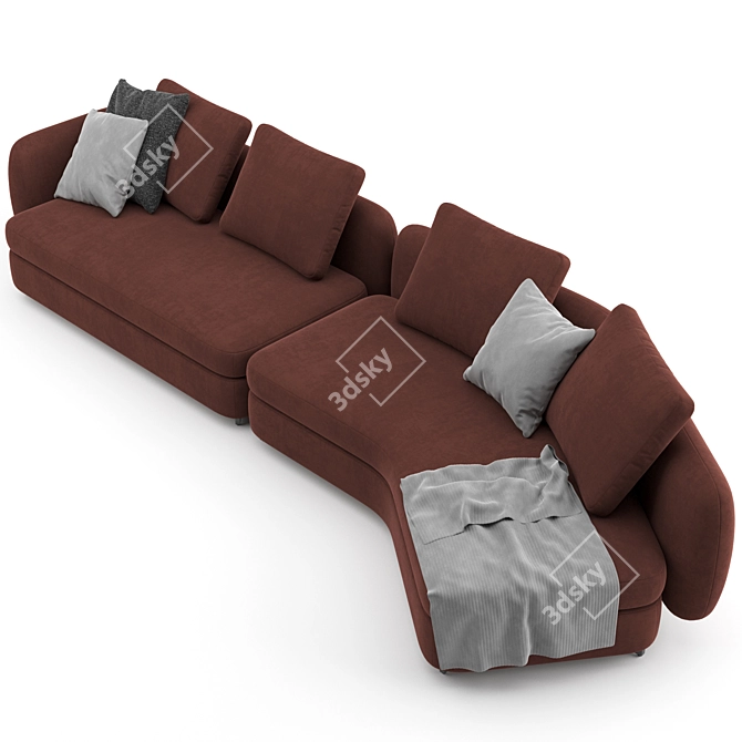 Poliform Saint Germain Sofa Set 3D model image 5