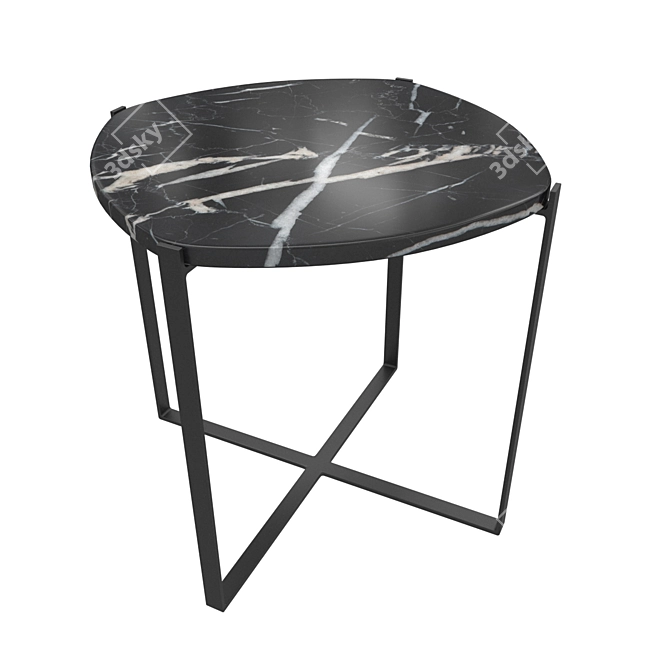 Elegant Arambol Marble Sofa Table 3D model image 1