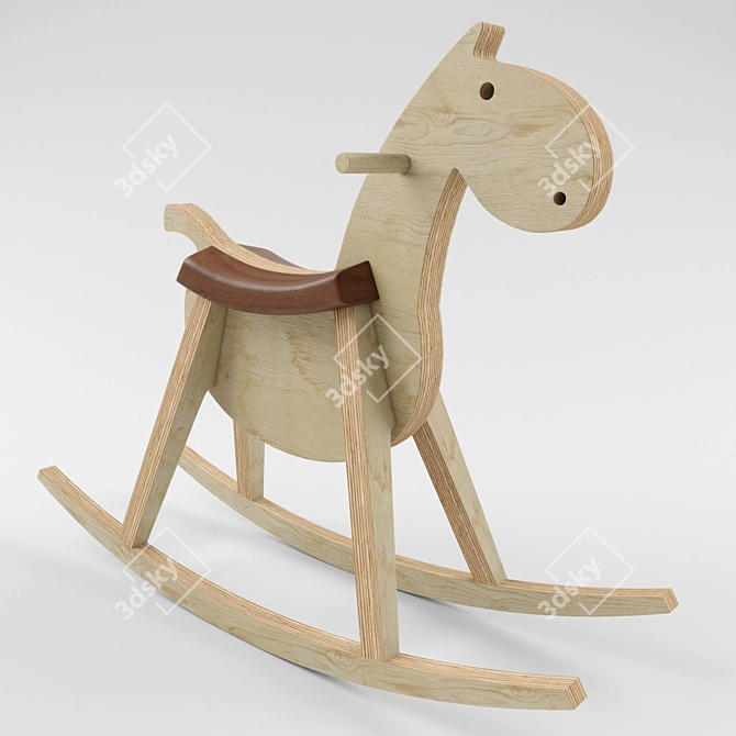 Sixay Furniture Paripa Rocking Horse 3D model image 3