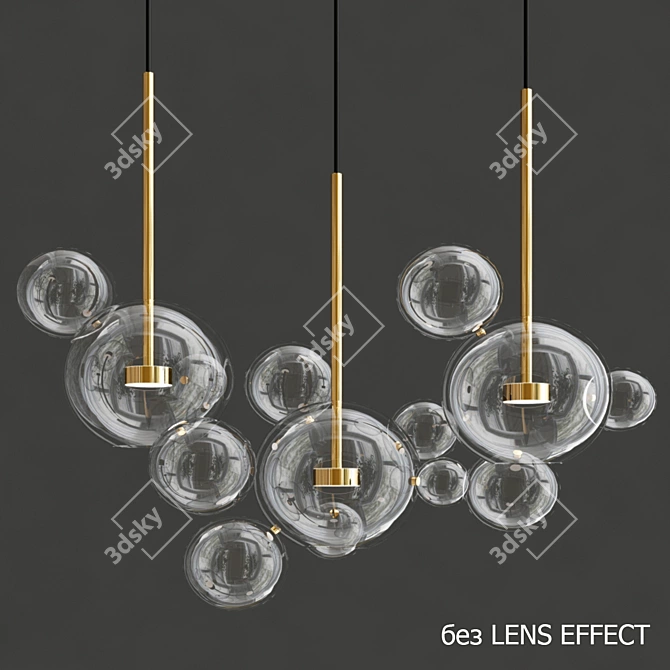 Bolle Linear 14 Bubbles: Vibrant Spherical Decor 3D model image 2