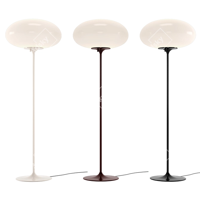 Stemlite 3-Color Floor Lamp 3D model image 1