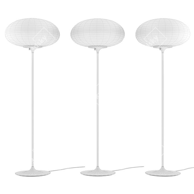 Stemlite 3-Color Floor Lamp 3D model image 3